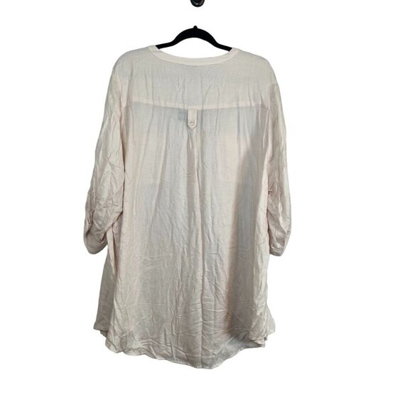 Torrid Neutral Top 4X Blush Harper Coquette Feminine Boho Western Workwear Chic - Picture 9 of 12